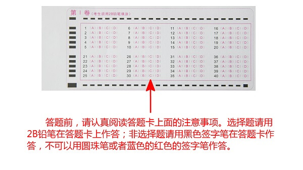 2021年福建成考条形码粘贴方法